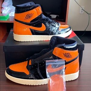 Black/orange retro 1s